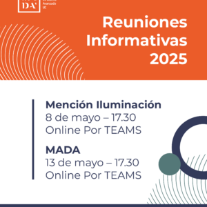 Reuniones informativas | MADA y MADA mención Iluminación