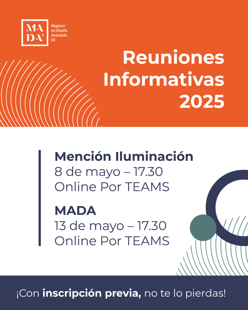 Reuniones informativas | MADA y MADA mención Iluminación