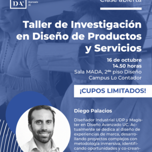 Clase abierta: Taller de Investigación en Diseño de Productos y Servicios