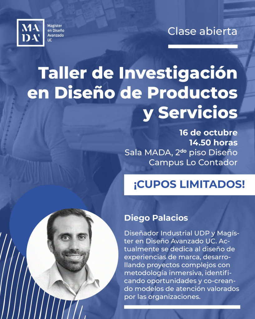Clase abierta: Taller de Investigación en Diseño de Productos y Servicios